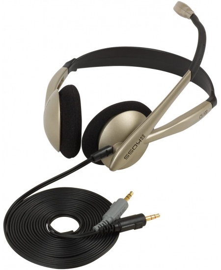 Koss Headphones CS100 Wired, On-Ear, Microphone, 3.5 mm, Black/Gold