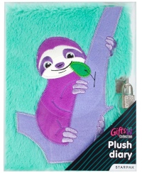 Pliušinis dienoraštis STARPAK Sloth, A5