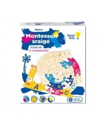 Genio Kids medinė dėlionė Montessori sraigė