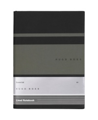 Užrašų knygelė Hugo Boss A5, juoda su žaliomis detalėmis