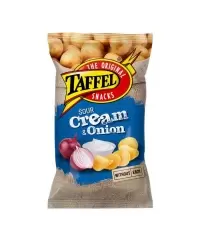 Bulvių traškučiai TAFFEL, grietinės ir svogūnų skonio, 130 g