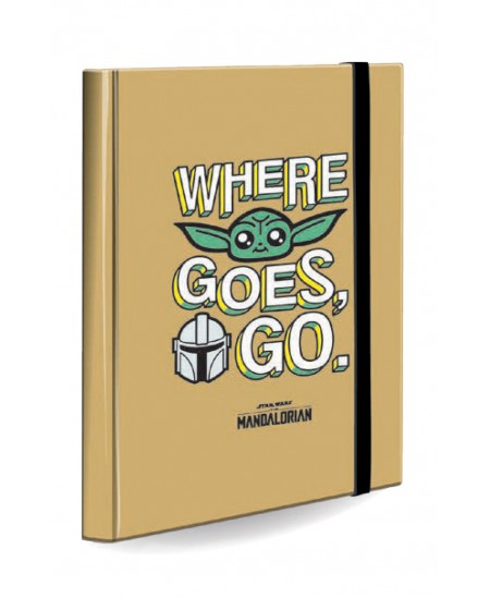 Aplankas su gumele COOLPACK Mandalorian, kartoninis, A4, 3 cm