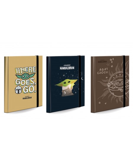 Aplankas su gumele COOLPACK Mandalorian, kartoninis, A4, 3 cm