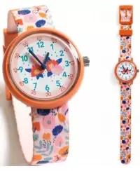 Vaikiškas rankinis laikrodis DJECO Gėlės