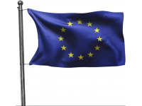 Šilkografinė Europos sąjungos vėliava 170x100cm, tvirtinama ant koto