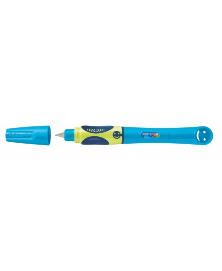 Plunksnakotis PELIKAN Griffix-4, dešiniarankiams, Neon Fresh Blue, blisteryje