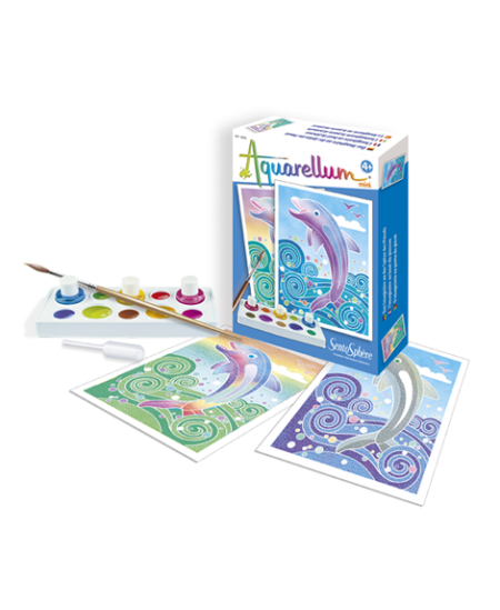 Mini Akvarelės rinkinys SentoSphere „Delfinai“