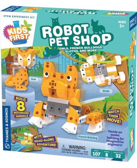 Mokslinis rinkinys Thames&Kosmos Kids First Robot Pet Shop