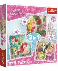 TREFL DISNEY PRINCESS 3 dėlionių rinkinys „Princesės“