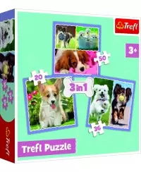 TREFL 3 dėlionių rinkinys „Šuniukai“