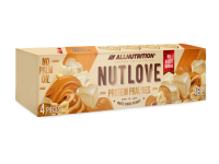 Proteininiai baltojo šokolado saldainiai NUTLOVE ALLNUTRITION su riešutų įdaru, 48g