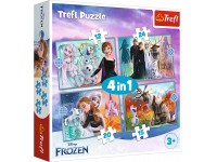 4 dėlionių rinkinys TREFL Frozen