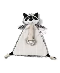 BabyOno minkštas žaislas - migdukas su čiulptuko laikikliu, RACOON ROCKY, 747