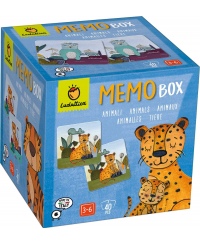 Atmintį lavinantis žaidimas LUDATTICA Memo Box Gyvūnai