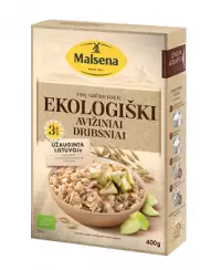 Avižiniai dribsniai MALSENA, Ekologiški, 400g, LT-EKO-001