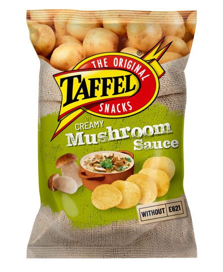 Bulvių traškučiai TAFFEL, grybų padažo skonio, 130 g