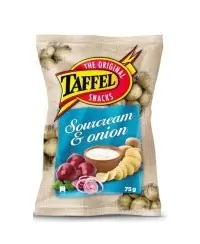 Traškučiai TAFFEL, grietinės ir svogūnų skonio, 75 g