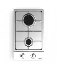 CATA Hob GI 3002 X Gas, Number of burners/cooking zones 2, Rotary knobs, Stainless steel