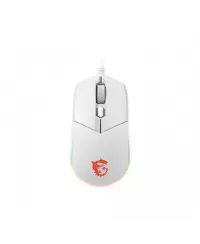 MSI Clutch GM11 Optical, RGB LED light, White, Gaming Mouse, 1000 Hz