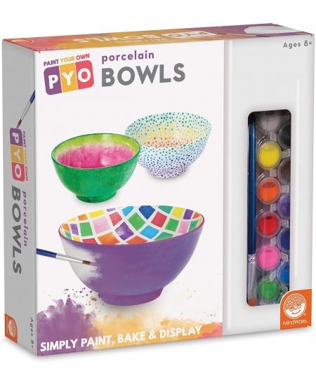 Kūrybinis rinkinys MindWare „Paint Your Own Porcelain Bowls“