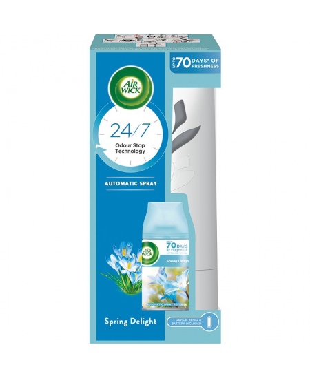 Oro gaiviklio dėklas AIR WICK FreshMatic su Pure Spring Delight užpildu, 250 ml