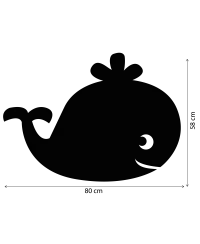Klijuojamas lipdukas rašymui ir piešimui SODERTEX Banginis, 80x58 cm