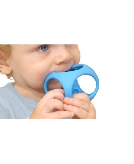 Daugiafunkcinis sensorinis žaislas-kramtukas Moluk "Oibo", mėlynas