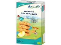 Ekologiški pirmieji sausainiai su obuolių sultimis FLEUR ALPINE, nuo 6 mėn., 150 g