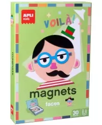 Apli Kids magnetinis žaidimas-dėlionė VEIDAI