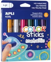 Apli Kids dažų pastelės METALLIC (ypač ryškios ir blizgios)