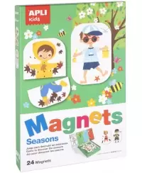 Apli Kids magnetinis žaidimas-dėlionė SEZONAI