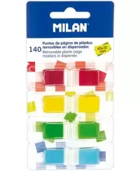Lipnūs indeksai MILAN, 45x12 mm, popieriniai, 140 vnt.