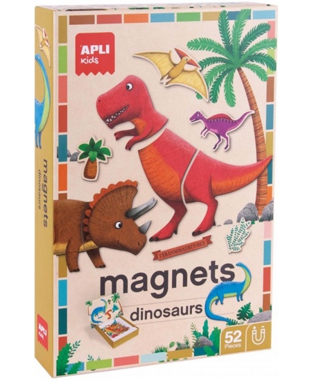 Magnetinis žaidimas-dėlionė Apli Kids „Dinozaurai“