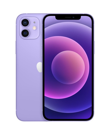 Apple iPhone 12 Purple, 6.1 ", Super Retina XDR OLED, 1170 x 2532 pixels, Apple, A14 Bionic, Internal RAM 4 GB, 64 GB, Dual