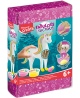 Medinė 3D dėlionė Maped Creativ Fabulous Factory Unicorn, su modelinu