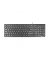 Natec Keyboard Discus 2 Slim Wired, US Layout, USB 2.0, Black