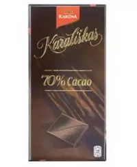 Šokoladas Karūna 70% Cacao, 100g, juodasis