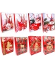 Dovanų maišelis "Raudonos Kalėdos", 30 cm x 23 cm x 8 cm