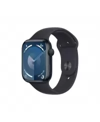 Apple Watch Series 9 GPS 45mm Midnight Aluminium Case with Midnight Sport Band - S/M