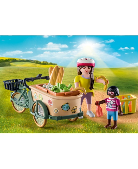 PLAYMOBIL Country "Ūkininkės dviratis su priekaba", 71306