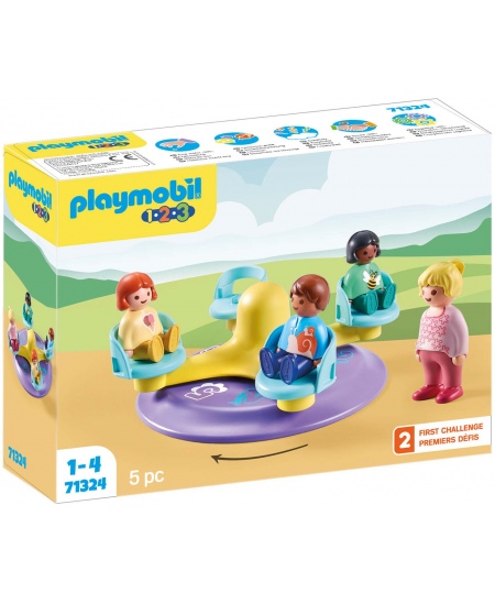 PLAYMOBIL 1.2.3 "Karuselė su skaičiais", 71324