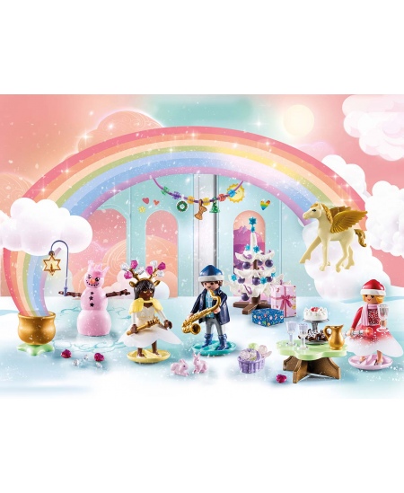 PLAYMOBIL Princess "Advento kalendorius: Kalėdos po vaivorykšte", 71348