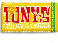 Pieniškas šokoladas TONY'S, 32%, su nuga kremu, 180g