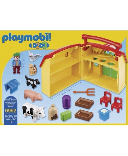 PLAYMOBIL 1.2.3 "Mano nešiojamas ūkis", 6962