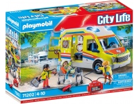PLAYMOBIL City Life "Greitosios pagalbos automobilis su šviesomis", 71202