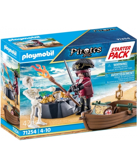 PLAYMOBIL Pirates Starter Pack "Piratas su valtimi", 71254