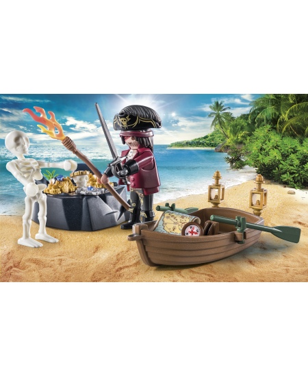 PLAYMOBIL Pirates Starter Pack "Piratas su valtimi", 71254