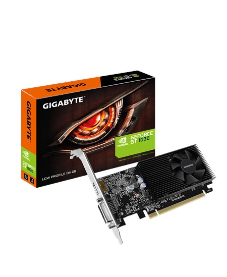 Gigabyte GV-N1030D4-2GL 1.0 NVIDIA 2 GB GeForce GT 1030 DDR4 PCI Express 3.0 Processor frequency 1417 MHz DVI-D ports quantity 1