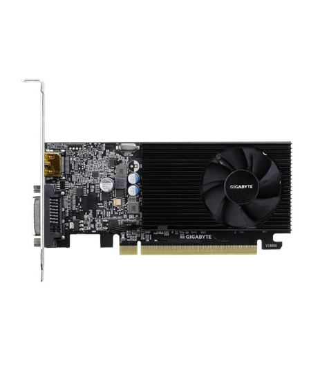 Gigabyte GV-N1030D4-2GL 1.0 NVIDIA 2 GB GeForce GT 1030 DDR4 PCI Express 3.0 Processor frequency 1417 MHz DVI-D ports quantity 1