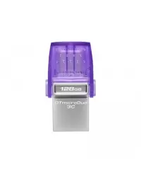 Kingston DataTraveler DT Micro Duo 3C 128 GB USB Type-C and Type-A Purple